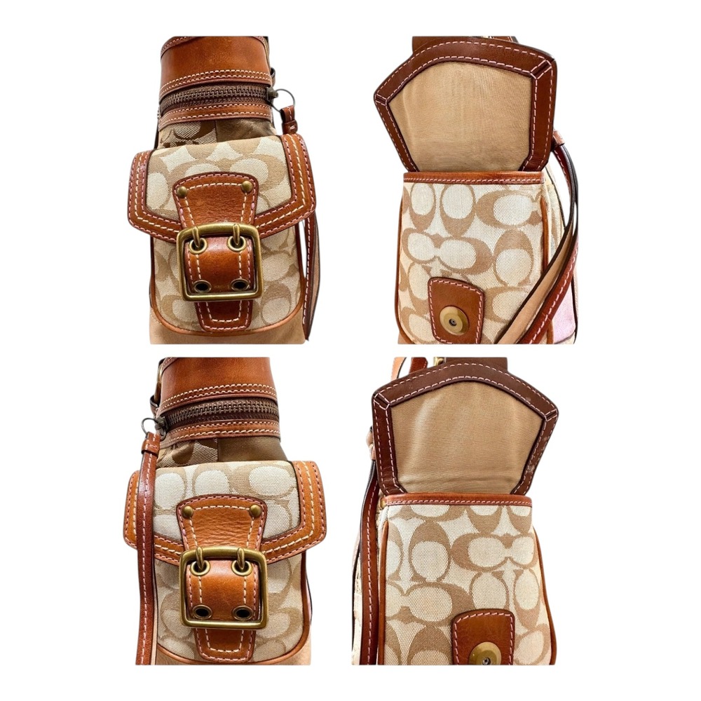 Coach Legacy Large Tote Bag Mosaic Patchwork Brown Leather Suede Snake 10002 - Picture 7 of 8
